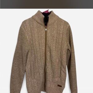 Buffalo David Bitton Men's Zip Up Sweater - Tan
